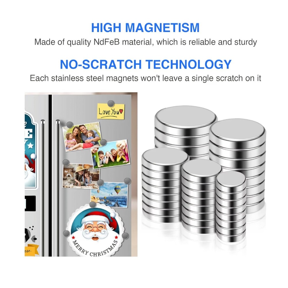 💛🩵DIYMAG Small Magnets, 40 Pack, 5 Sizes - Neodymium Magnets. 3 Pack🤎💙